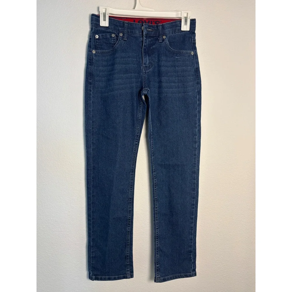 Levis Boys 511 Slim Fit Jeans Dark‎ Wash Denim Size 14 J946-M82 Blue Pants